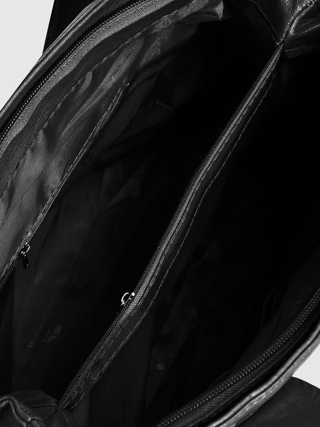 Tassel Flap Handbag - Black