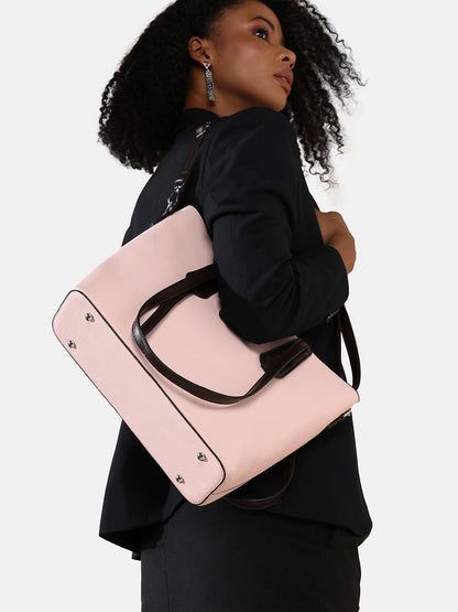 On The Go Tote Bag - Baby Pink