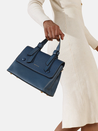 Structured Essential Handbag - Indigo Blue