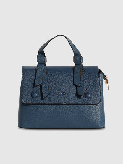 Structured Essential Handbag - Indigo Blue