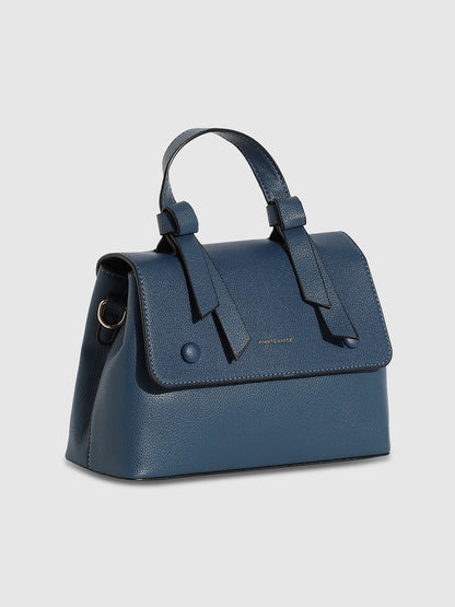 Structured Essential Handbag - Indigo Blue