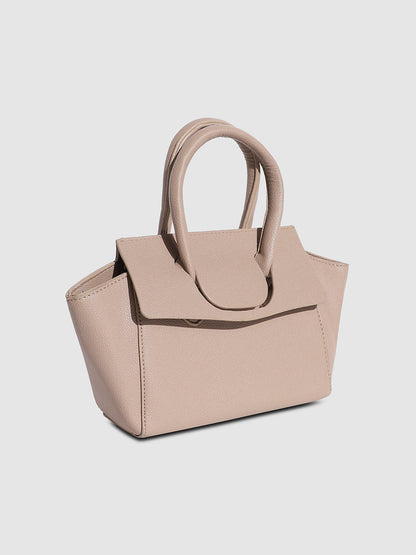 Over The Flap Mini Handbag - Beige