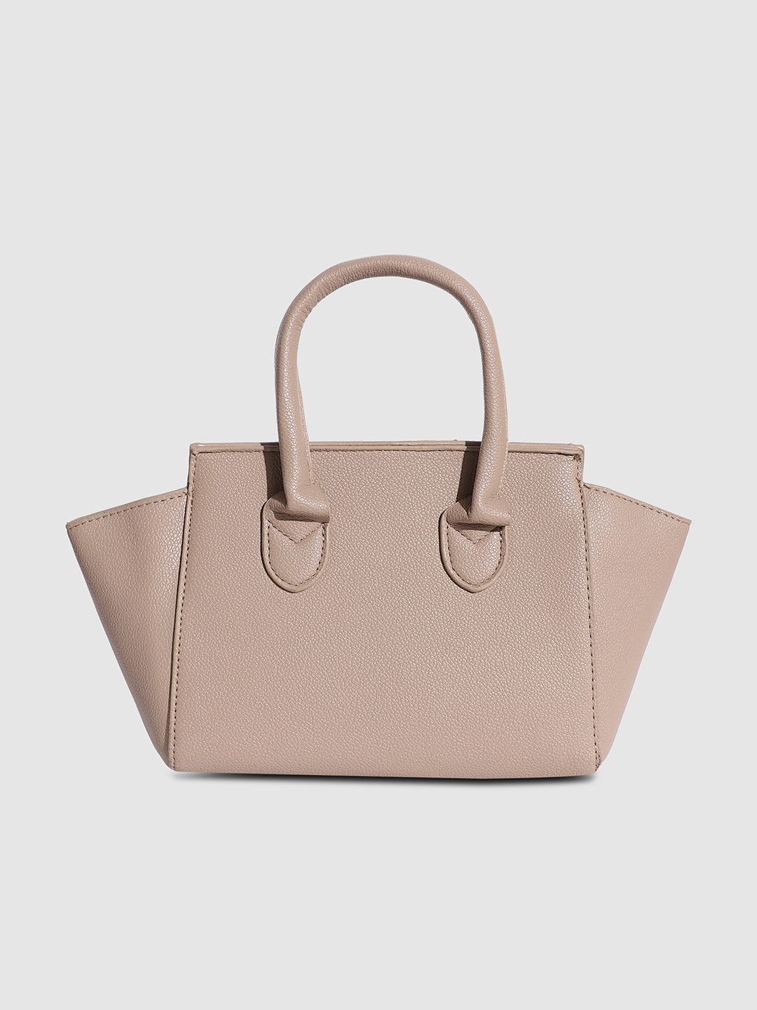 Over The Flap Mini Handbag - Beige