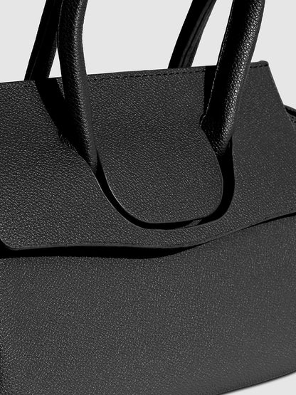 Over The Flap Mini Handbag - Black