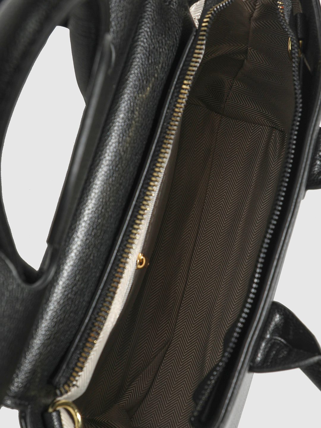 Over The Flap Mini Handbag - Black