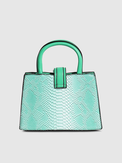 Ombre Scale Handbag - Green