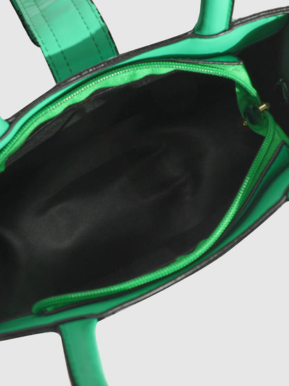 Ombre Scale Handbag - Green