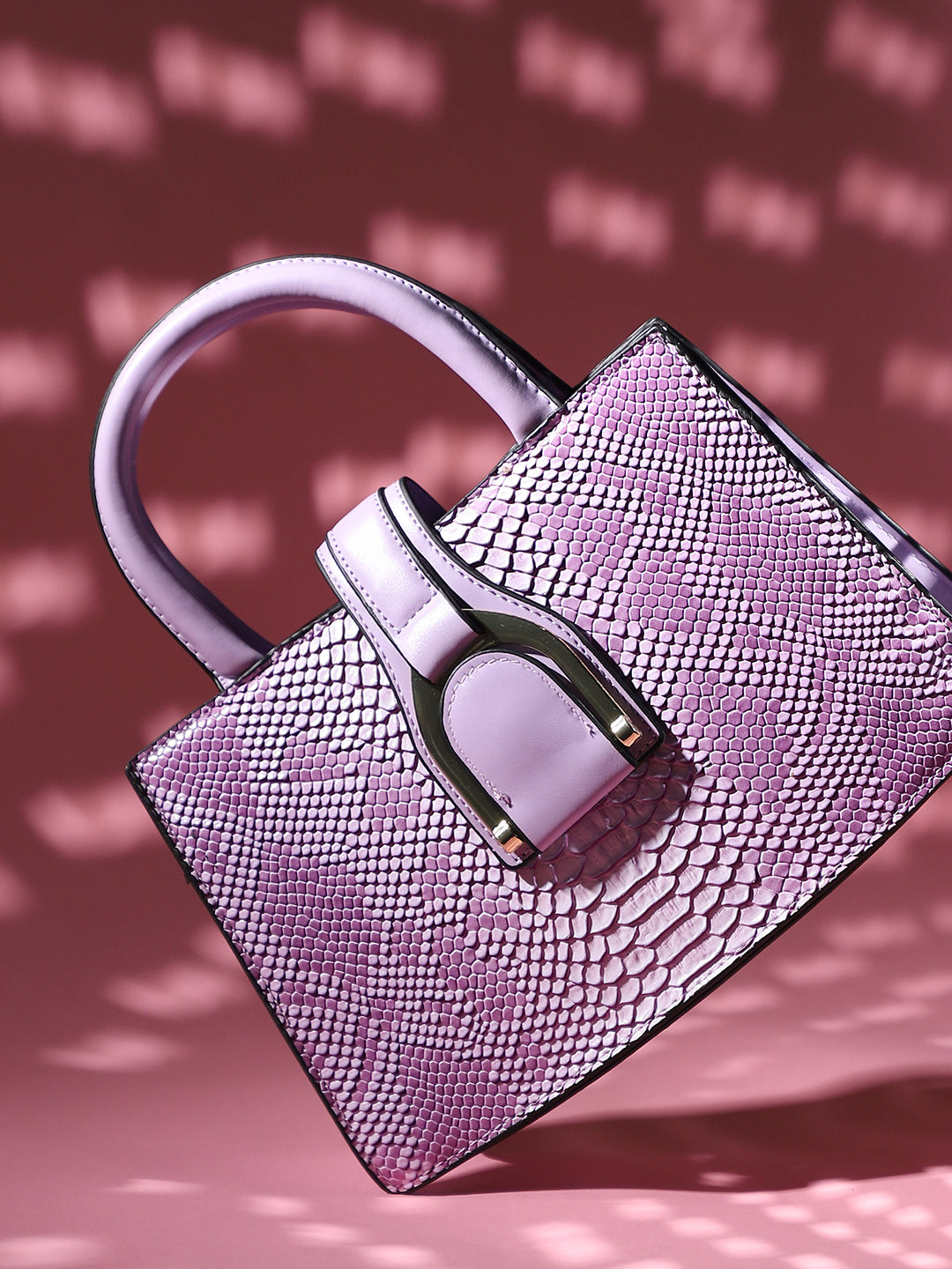Ombre Scale Handbag - Purple