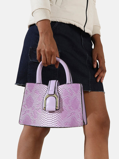 Ombre Scale Handbag - Purple
