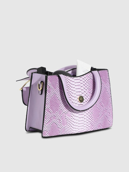 Ombre Scale Handbag - Purple