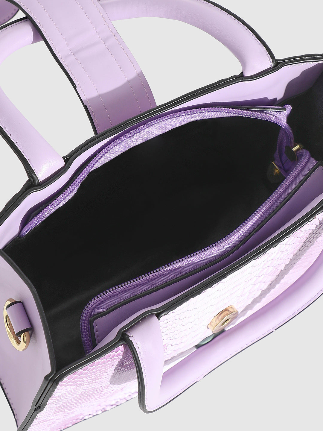 Ombre Scale Handbag - Purple