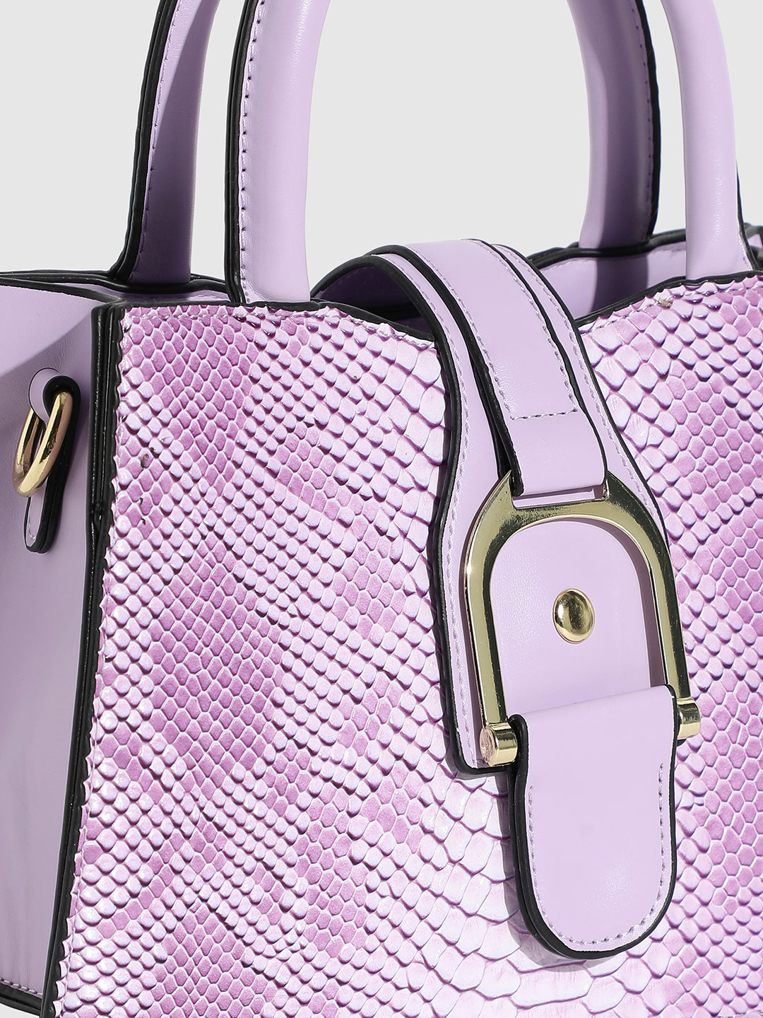 Ombre Croc Handbag - Purple