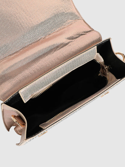 Studded Rope Handbag - Beige