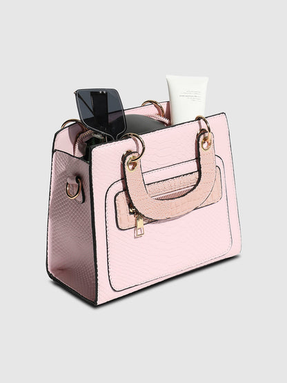 Scale Mini Handbag - Light Pink