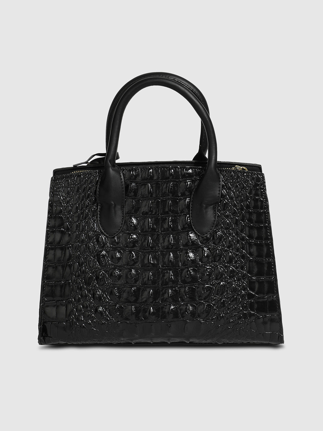 Twist Buckle Handbag - Black