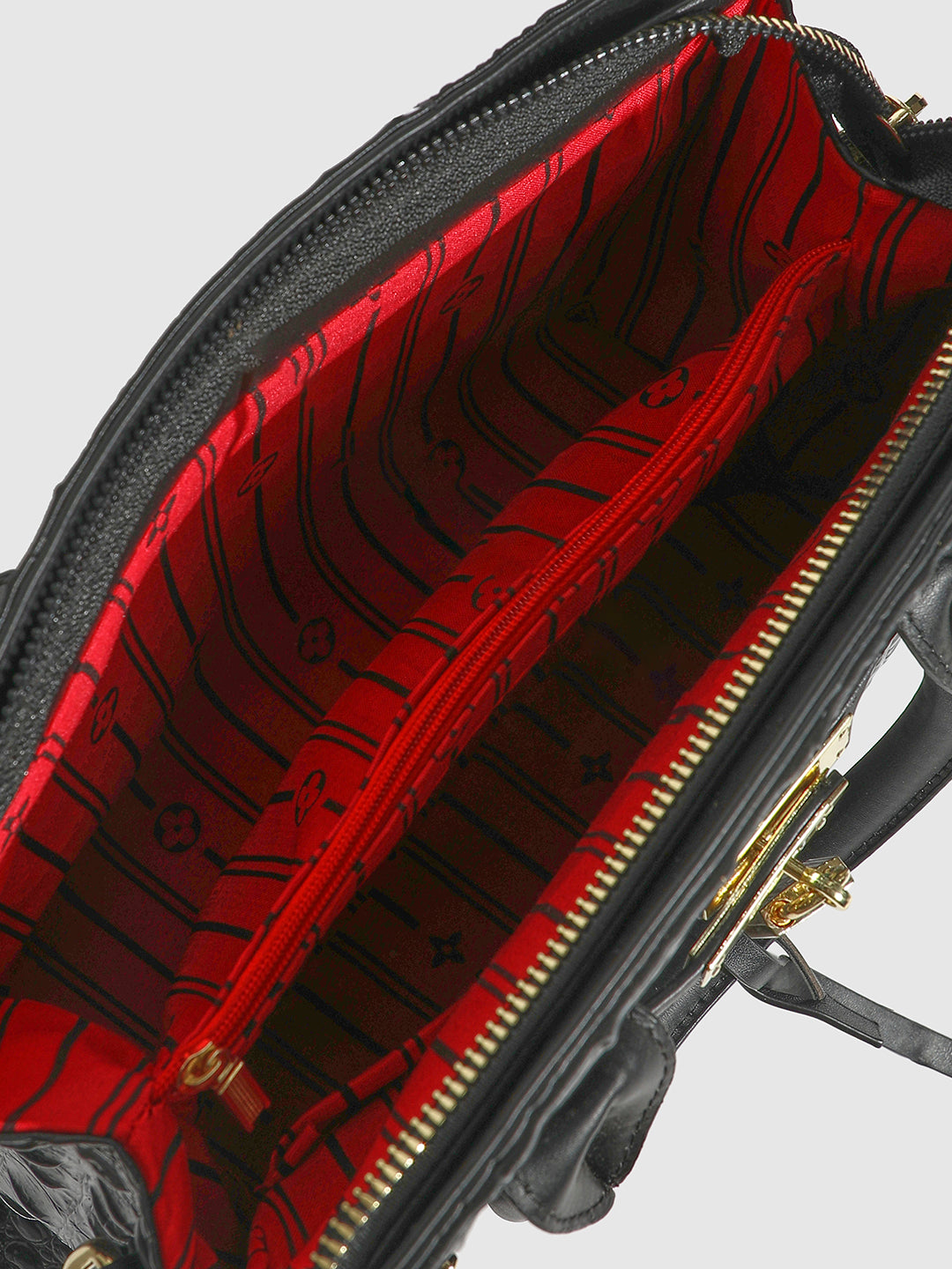 Twist Buckle Handbag - Black