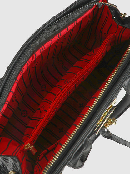 Twist Buckle Handbag - Black