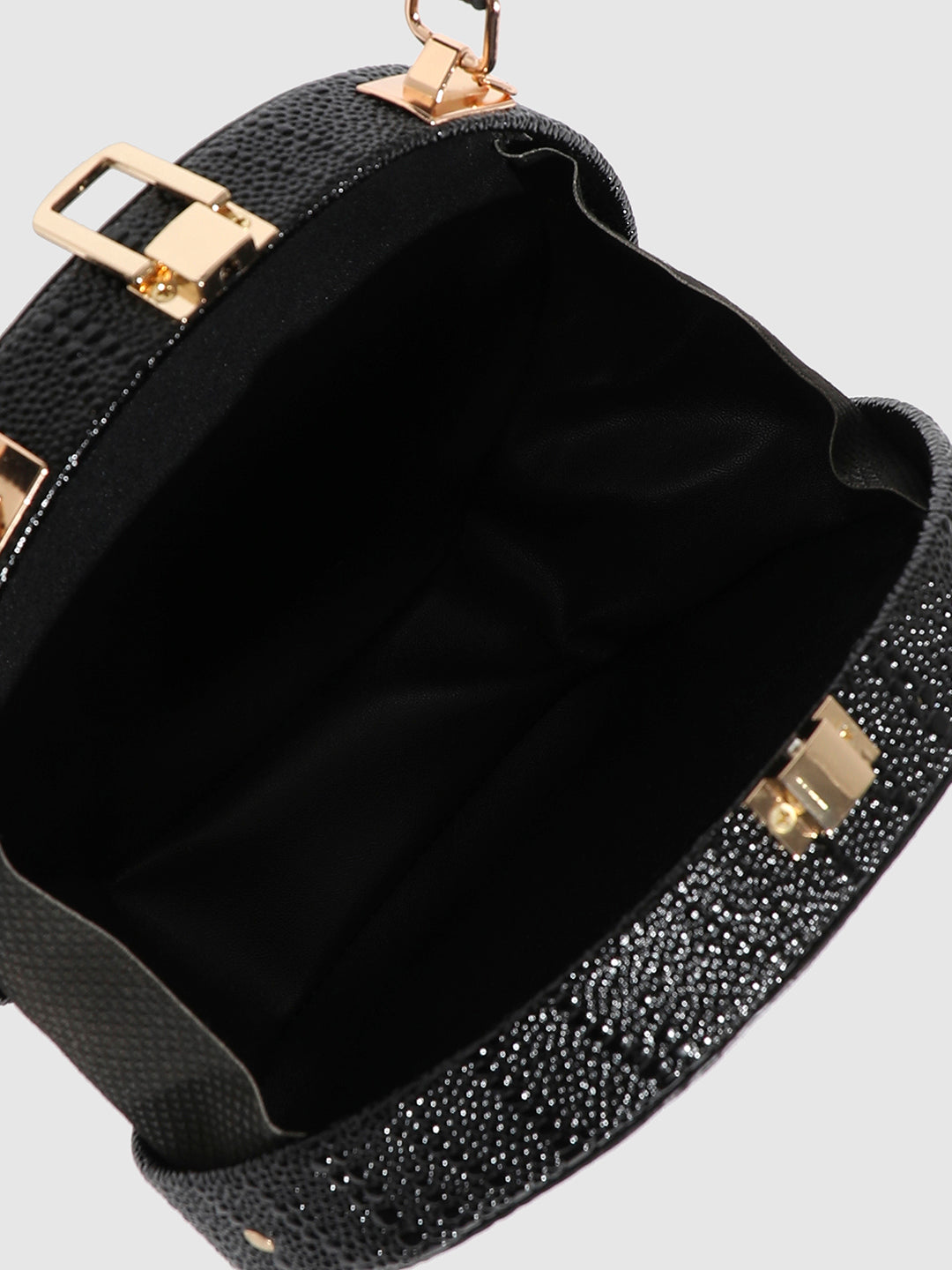 Seashell Scale Handbag - Black