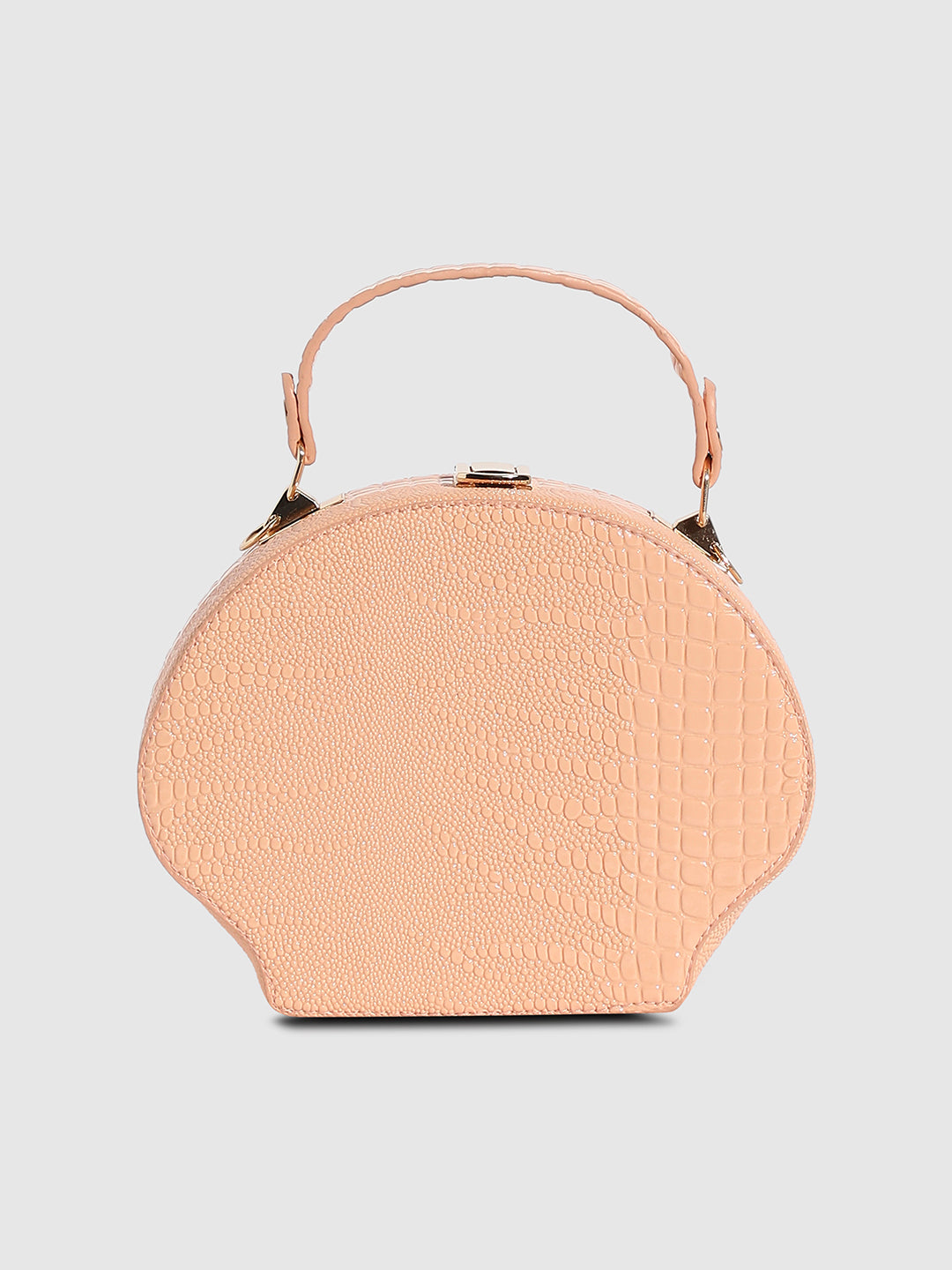 Seashell Scale Handbag - Peach