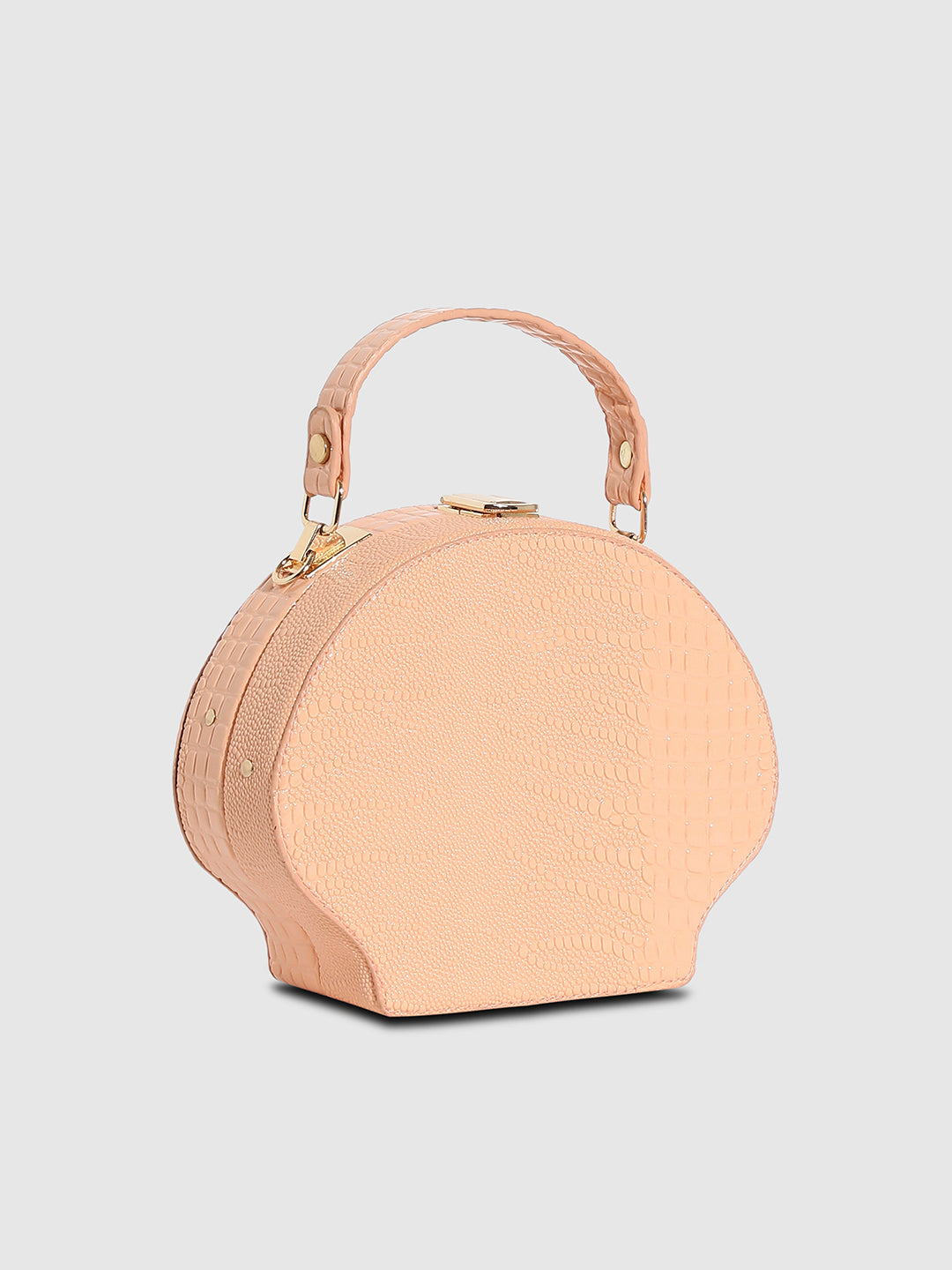 Seashell Scale Handbag - Peach