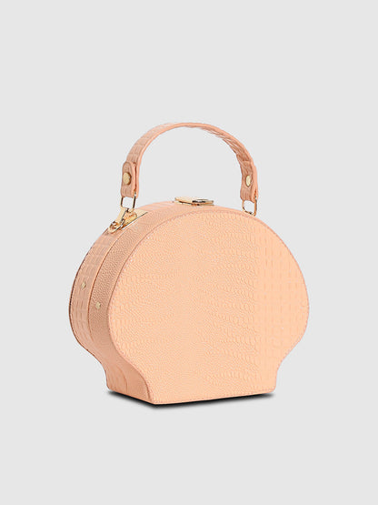 Seashell Scale Handbag - Peach
