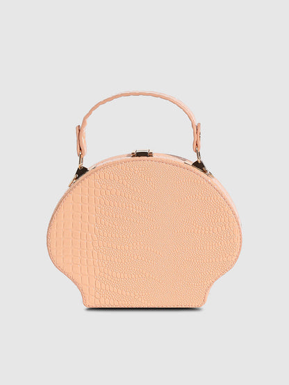 Seashell Scale Handbag - Peach