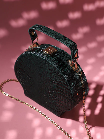 Seashell Scale Handbag - Dark Green