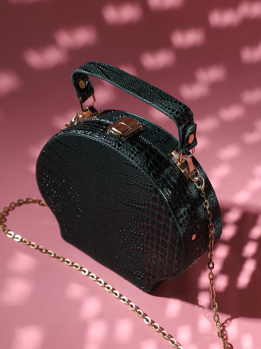Seashell Scale Handbag - Dark Green