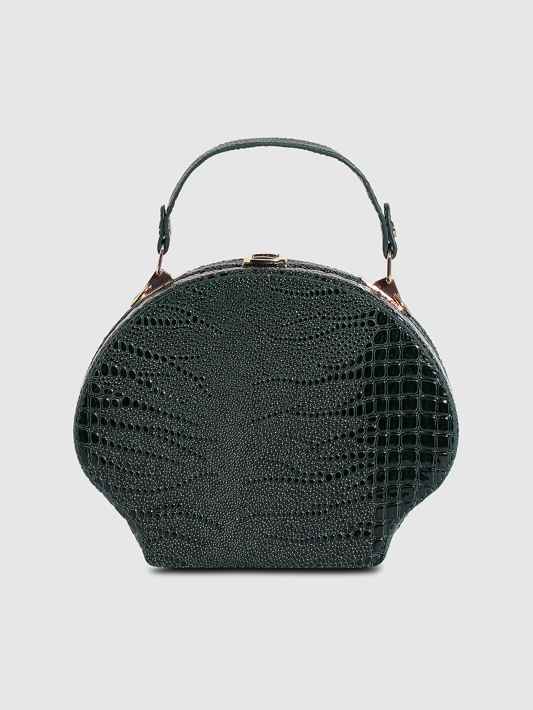 Seashell Scale Handbag - Dark Green