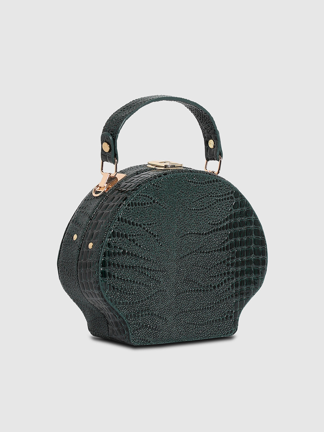 Seashell Scale Handbag - Dark Green