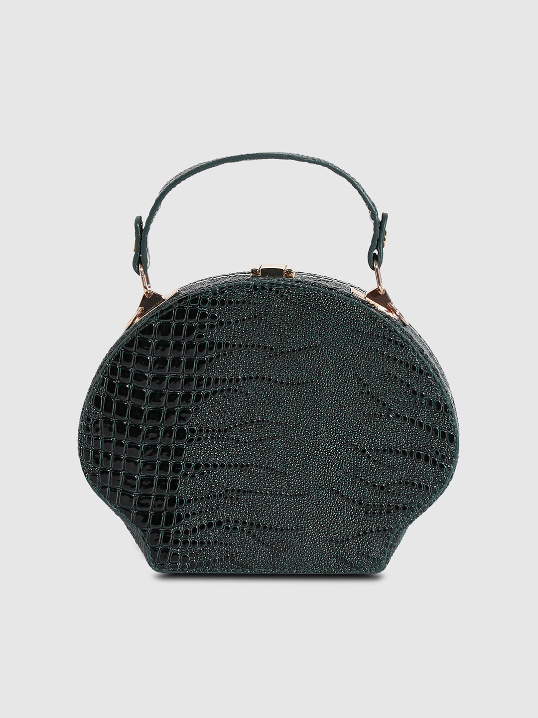 Seashell Scale Handbag - Dark Green