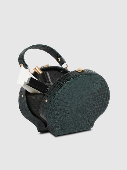 Seashell Scale Handbag - Dark Green