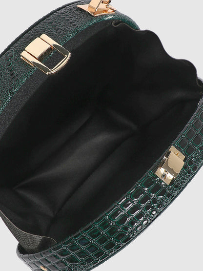 Seashell Scale Handbag - Dark Green