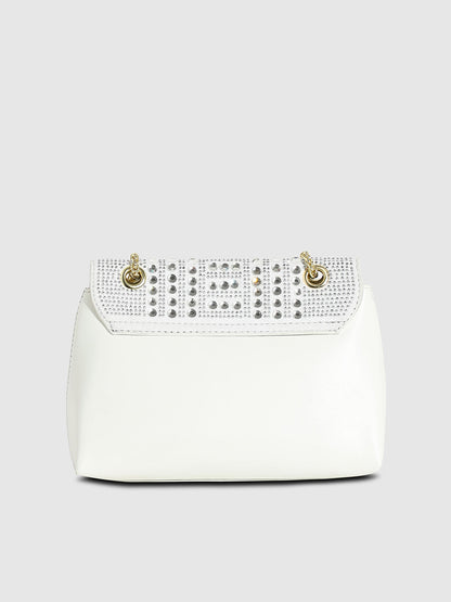 All Over Studs Handbag - White