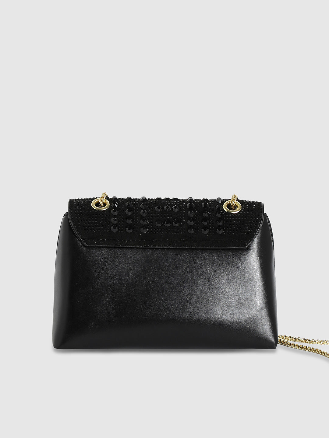 All Over Studs Handbag - Black