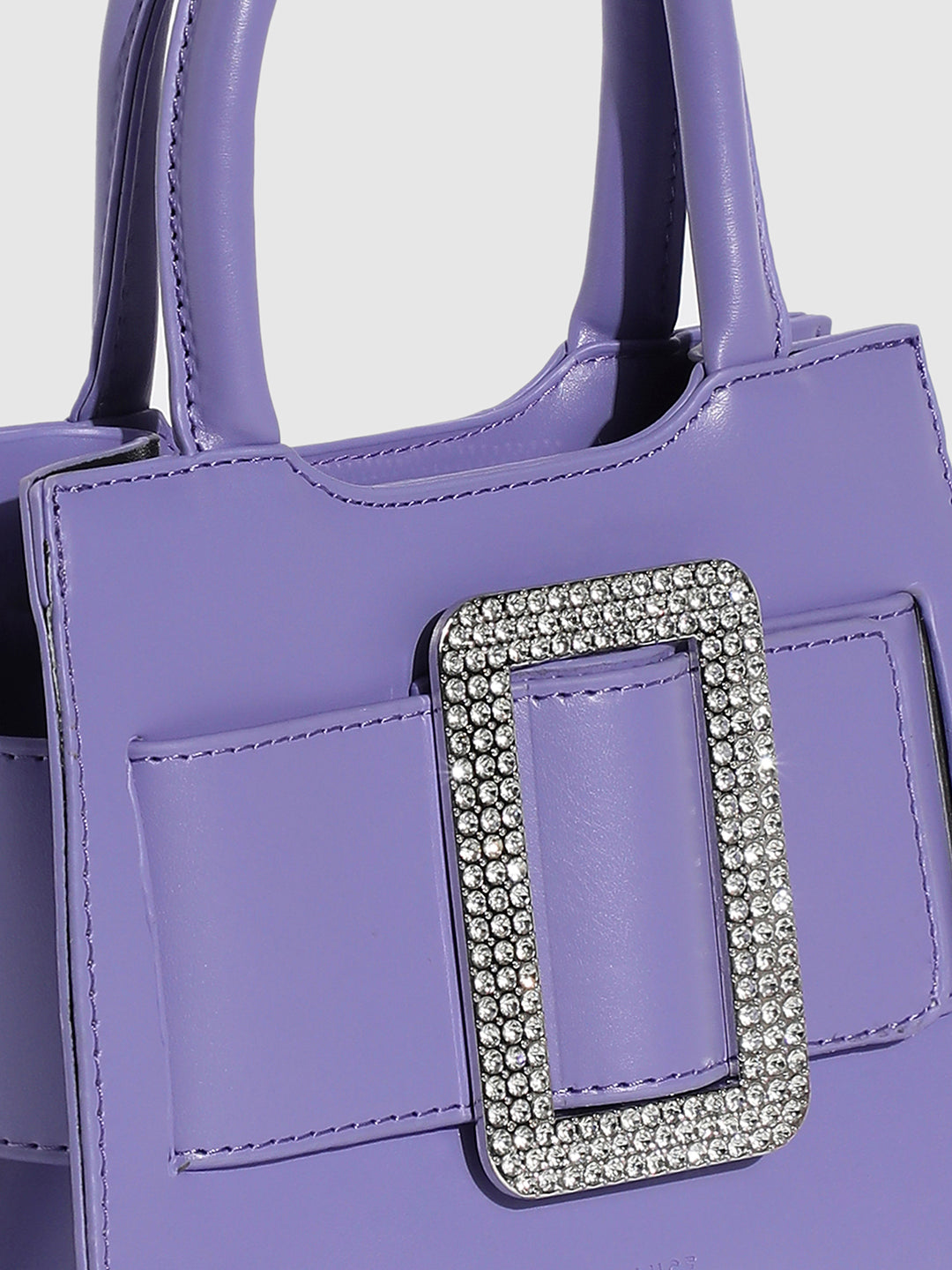 Buckle Mini Handbag - Lavender
