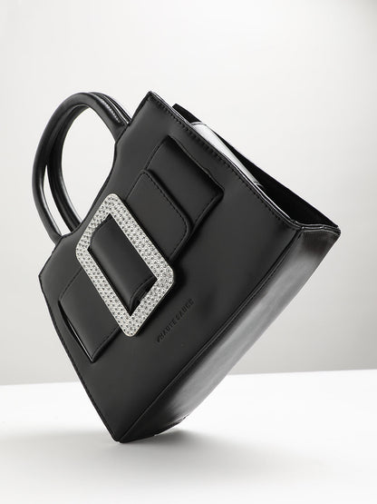 Buckle Mini Handbag - Black