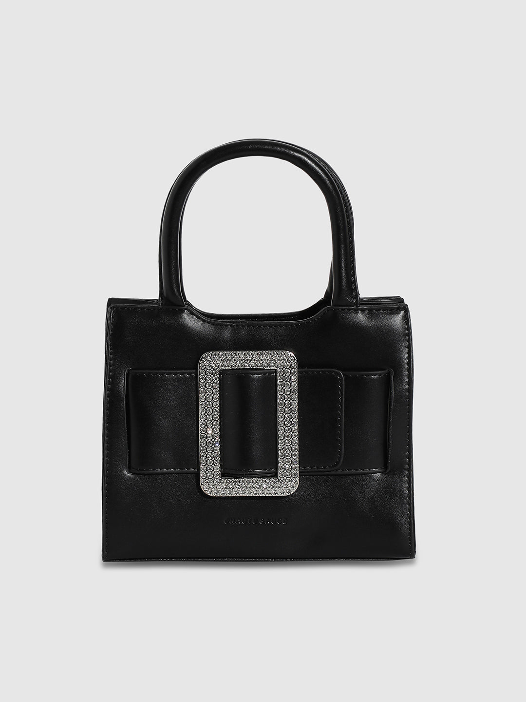 Buckle Mini Handbag - Black