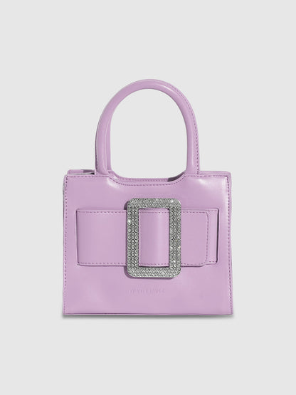 Buckle Mini Handbag - Lilac