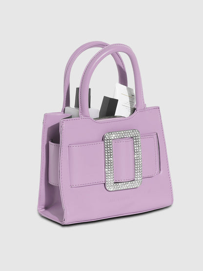 Buckle Mini Handbag - Lilac