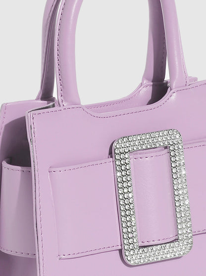 Buckle Mini Handbag - Lilac
