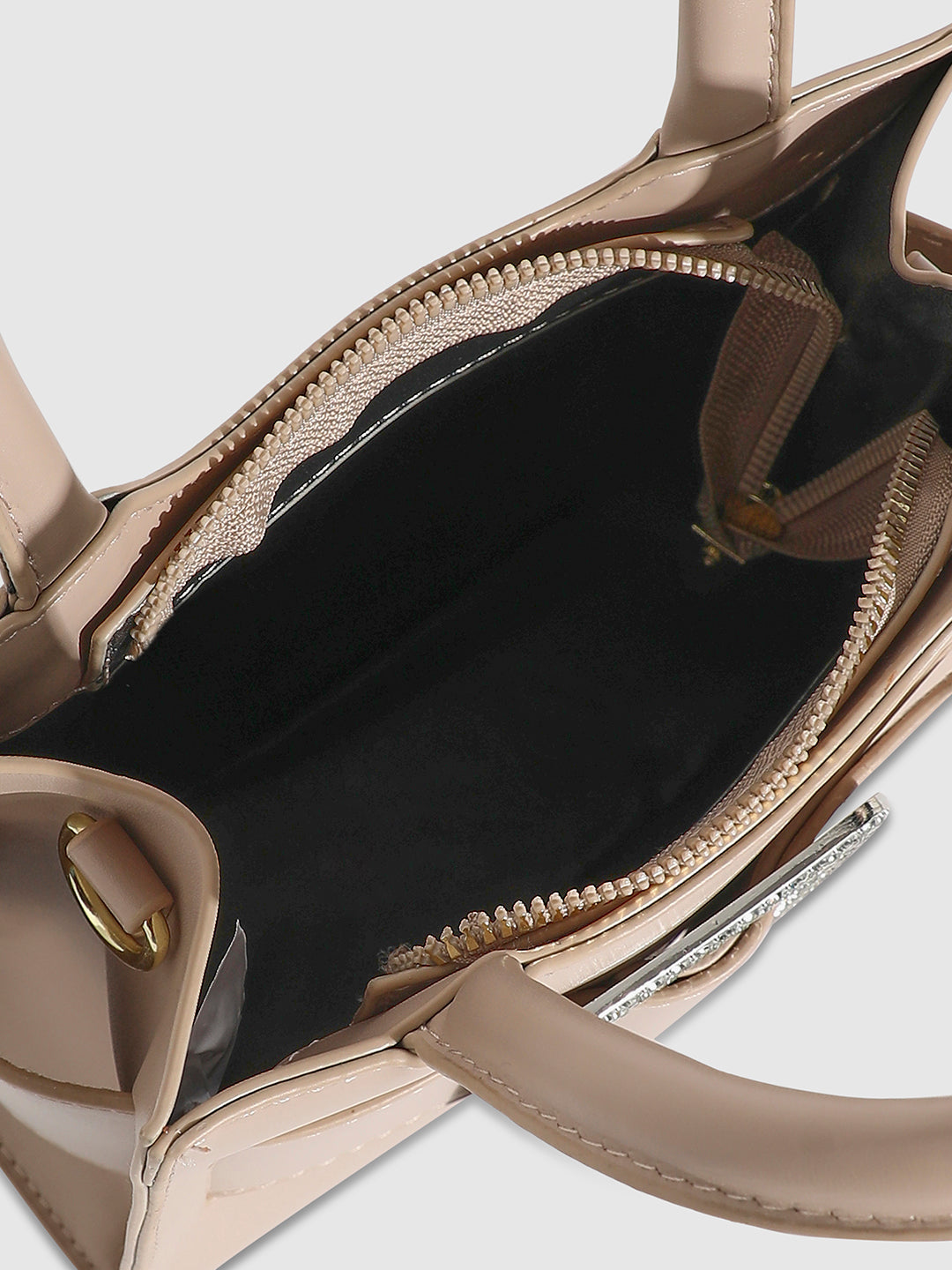 Buckle Mini Handbag - Beige