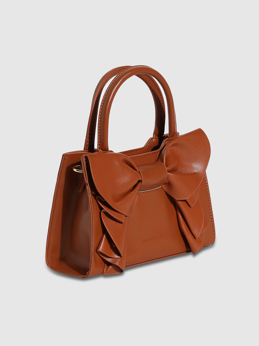 Bow Mini Handbag - Brown