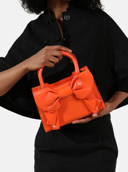 Bow Mini Handbag - Orange