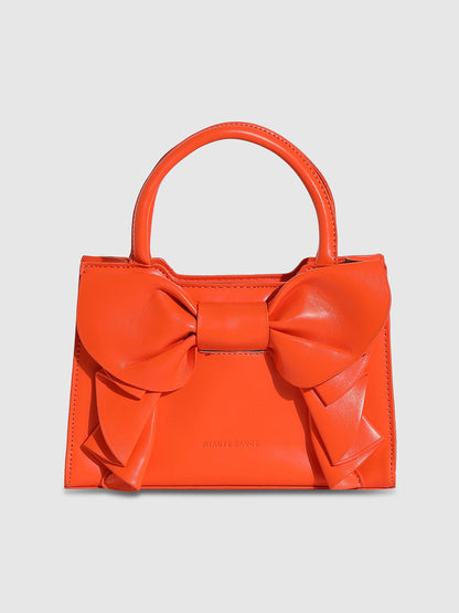 Bow Mini Handbag - Orange