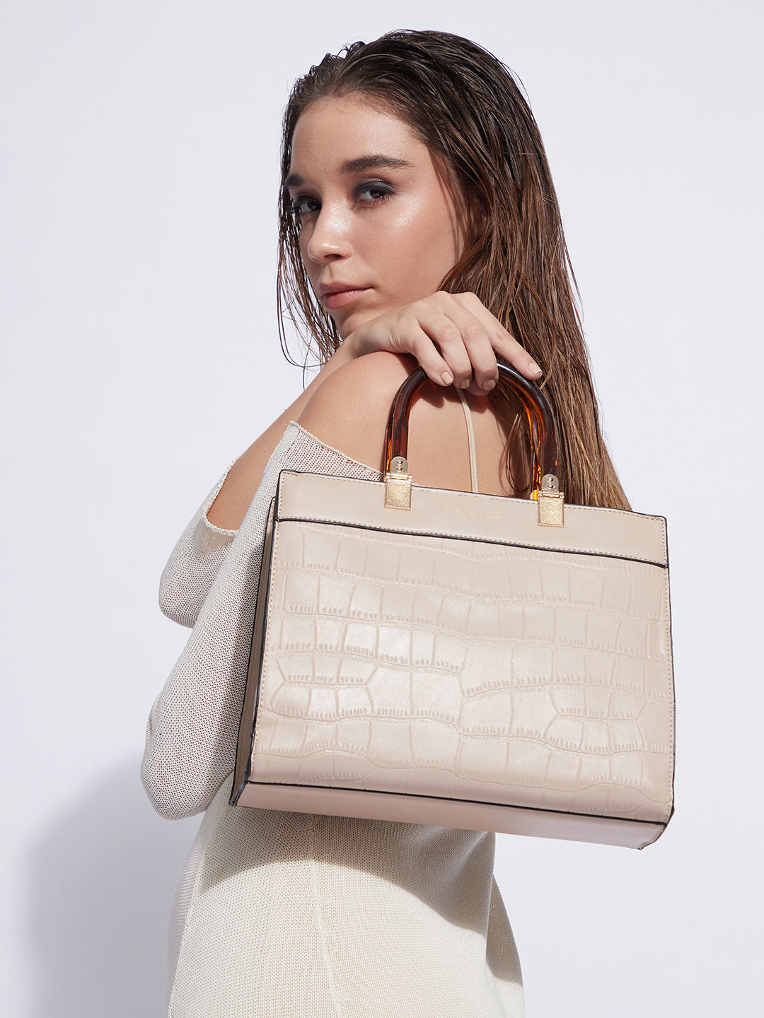 Everyday Scale Handbag - Beige