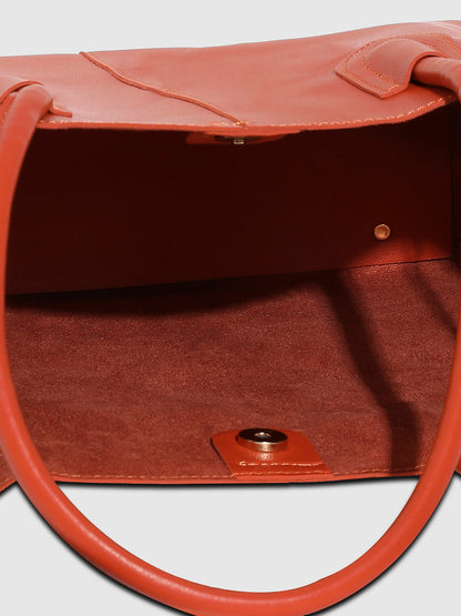 Urban Essential Tote Bag With Pouch - Orange
