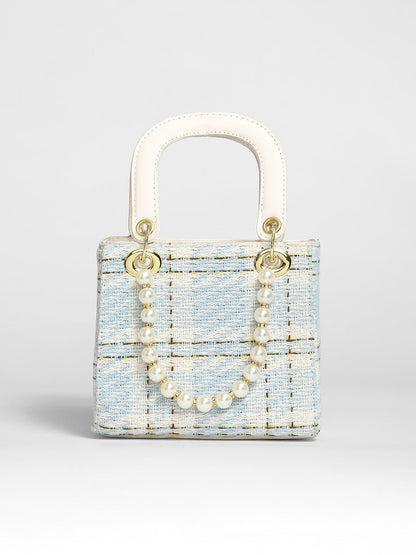 Tweed Pearl Hand Bag