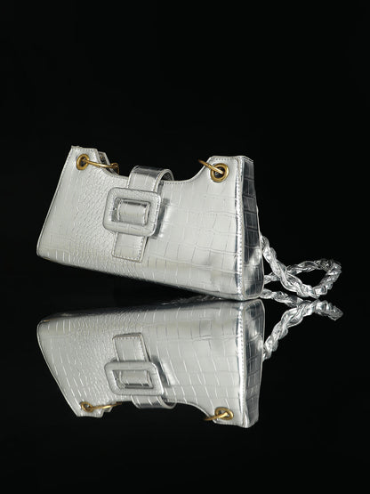 The Scale Buckle Shoulder Bag