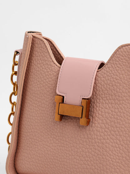 The Monogram Small Shoulder Bag - Baby Pink